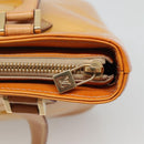 LOUIS VUITTON Monogram Vernis Houston Hand Bag Beige M91004 LV Auth BA1969-14