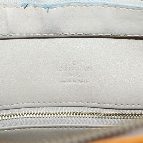 LOUIS VUITTON Monogram Vernis Houston Hand Bag Beige M91004 LV Auth BA1969