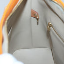 LOUIS VUITTON Monogram Vernis Houston Hand Bag Beige M91004 LV Auth BA1969-18