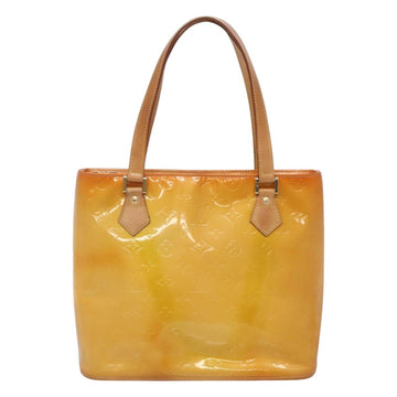 LOUIS VUITTON Monogram Vernis Houston Hand Bag Beige M91004 LV Auth BA1969 - 0