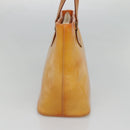 LOUIS VUITTON Monogram Vernis Houston Hand Bag Beige M91004 LV Auth BA1969-4