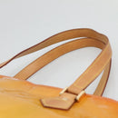 LOUIS VUITTON Monogram Vernis Houston Hand Bag Beige M91004 LV Auth BA1969-8