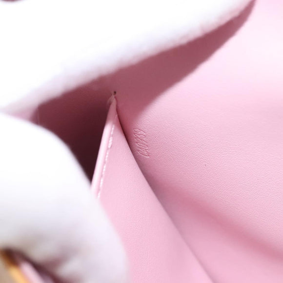 LOUIS VUITTON Vernis Thompson Street Bag Marshmallow Pink M91070 LV Auth BA1971