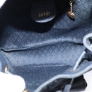 GUCCI Bamboo Backpack Suede Leather Navy Gold 003 1956 0030 Auth BA1984-11