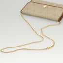 Christian Dior Honeycomb Canvas Chain Shoulder Bag PVC Beige Gold Auth BA1990-7