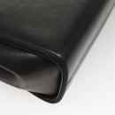 Salvatore Ferragamo Chain Shoulder Bag Leather Black Gold Auth BA1992-16