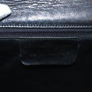 Salvatore Ferragamo Chain Shoulder Bag Leather Black Gold Auth BA1992-12