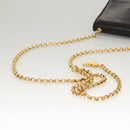 Salvatore Ferragamo Chain Shoulder Bag Leather Black Gold Auth BA1992-7