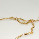 Salvatore Ferragamo Chain Shoulder Bag Leather Black Gold Auth BA1992-14