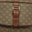 CELINE Macadam Canvas Shoulder Bag Beige Gold Auth BA1996-17