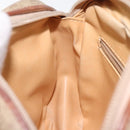 CELINE Macadam Canvas Shoulder Bag Beige Gold Auth BA1996-19