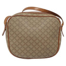 CELINE Macadam Canvas Shoulder Bag Beige Gold Auth BA1996-2