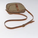 CELINE Macadam Canvas Shoulder Bag Beige Gold Auth BA1996-7