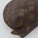 LOUIS VUITTON Monogram Trousse Demi Ronde Cosmetic Pouch M47520 LV Auth BA2009-16