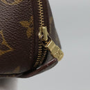 LOUIS VUITTON Monogram Trousse Demi Ronde Cosmetic Pouch M47520 LV Auth BA2009-8