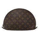 LOUIS VUITTON Monogram Trousse Demi Ronde Cosmetic Pouch M47520 LV Auth BA2009-13