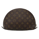 LOUIS VUITTON Monogram Trousse Demi Ronde Cosmetic Pouch M47520 LV Auth BA2009-2