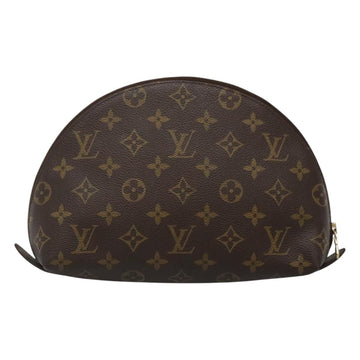 LOUIS VUITTON Monogram Trousse Demi Ronde Cosmetic Pouch M47520 LV Auth BA2009 - 0
