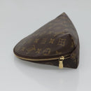 LOUIS VUITTON Monogram Trousse Demi Ronde Cosmetic Pouch M47520 LV Auth BA2009-3