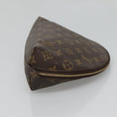 LOUIS VUITTON Monogram Trousse Demi Ronde Cosmetic Pouch M47520 LV Auth BA2009-4