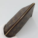LOUIS VUITTON Monogram Trousse Demi Ronde Cosmetic Pouch M47520 LV Auth BA2009-5