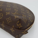LOUIS VUITTON Monogram Trousse Demi Ronde Cosmetic Pouch M47520 LV Auth BA2009-7