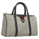 GUCCI Micro GG Supreme Sherry Line Bag PVC Navy Gold Red 40 02 007 Auth BA2011-1