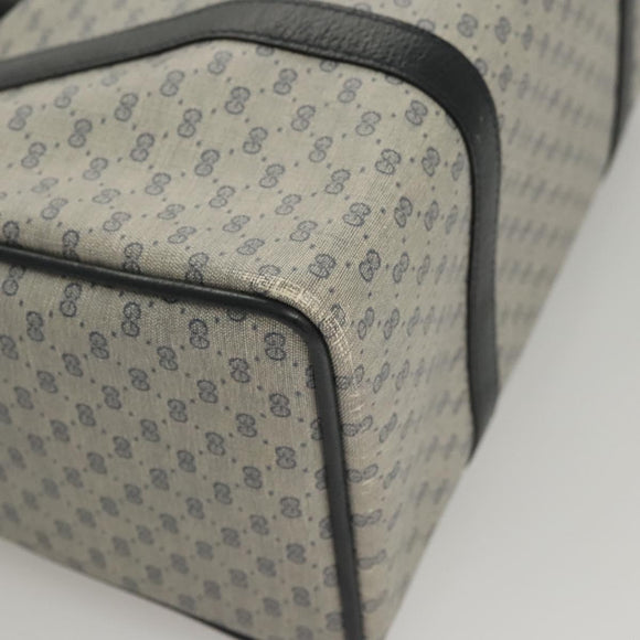 GUCCI Micro GG Supreme Sherry Line Bag PVC Navy Gold Red 40 02 007 Auth BA2011