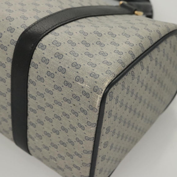 GUCCI Micro GG Supreme Sherry Line Bag PVC Navy Gold Red 40 02 007 Auth BA2011