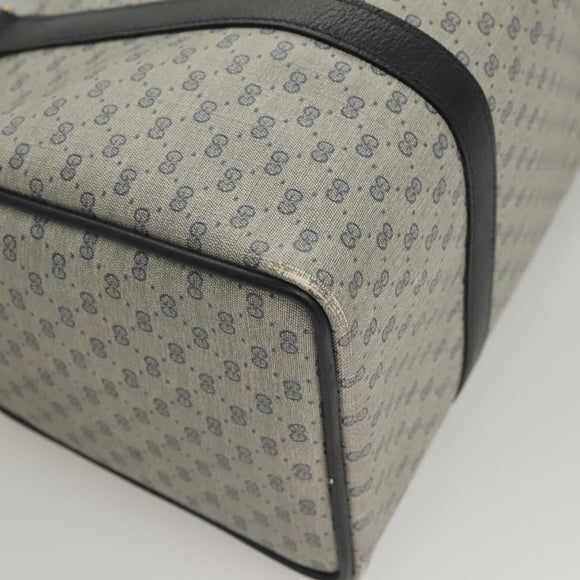 GUCCI Micro GG Supreme Sherry Line Bag PVC Navy Gold Red 40 02 007 Auth BA2011