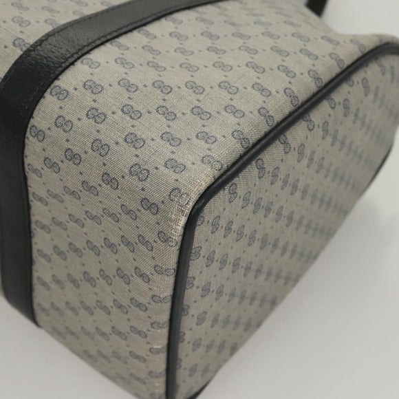 GUCCI Micro GG Supreme Sherry Line Bag PVC Navy Gold Red 40 02 007 Auth BA2011