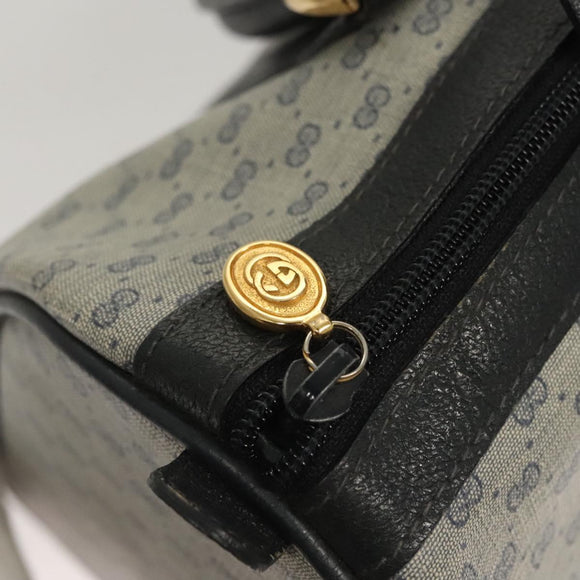 GUCCI Micro GG Supreme Sherry Line Bag PVC Navy Gold Red 40 02 007 Auth BA2011