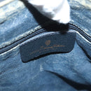 GUCCI Micro GG Supreme Sherry Line Bag PVC Navy Gold Red 40 02 007 Auth BA2011-16