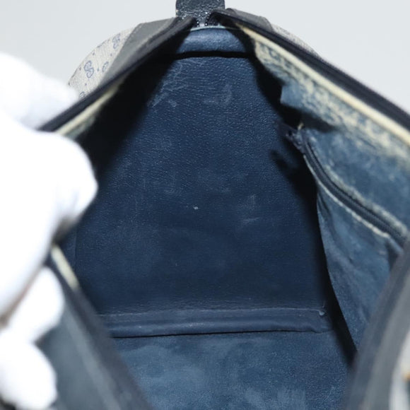 GUCCI Micro GG Supreme Sherry Line Bag PVC Navy Gold Red 40 02 007 Auth BA2011