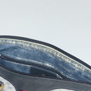 GUCCI Micro GG Supreme Sherry Line Bag PVC Navy Gold Red 40 02 007 Auth BA2011-20