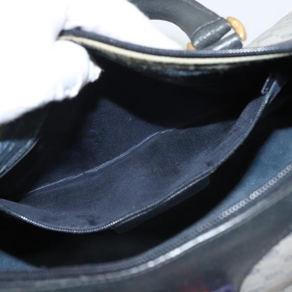 GUCCI Micro GG Supreme Sherry Line Bag PVC Navy Gold Red 40 02 007 Auth BA2011