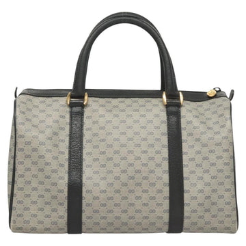 GUCCI Micro GG Supreme Sherry Line Bag PVC Navy Gold Red 40 02 007 Auth BA2011 - 0