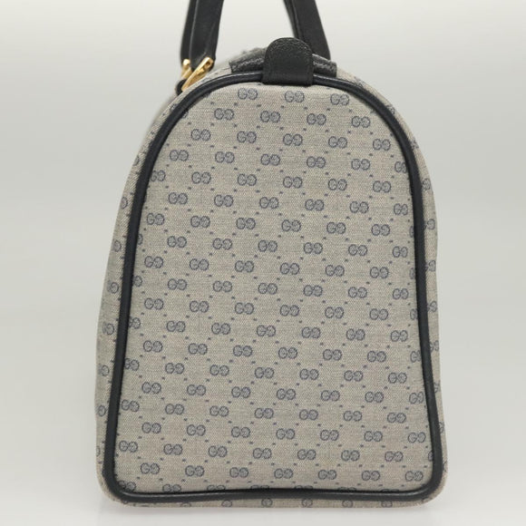 GUCCI Micro GG Supreme Sherry Line Bag PVC Navy Gold Red 40 02 007 Auth BA2011