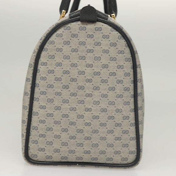 GUCCI Micro GG Supreme Sherry Line Bag PVC Navy Gold Red 40 02 007 Auth BA2011