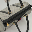 GUCCI Micro GG Supreme Sherry Line Bag PVC Navy Gold Red 40 02 007 Auth BA2011-6