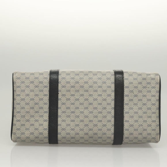 GUCCI Micro GG Supreme Sherry Line Bag PVC Navy Gold Red 40 02 007 Auth BA2011