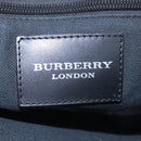 BURBERRY Shoulder Bag Leather White Silver Auth BA2015-18