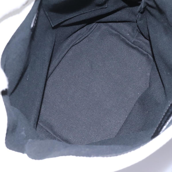 BURBERRY Shoulder Bag Leather White Silver Auth BA2015