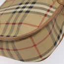 Burberrys Nova Check Shoulder Bag PVC Beige Gold Auth BA2017-9