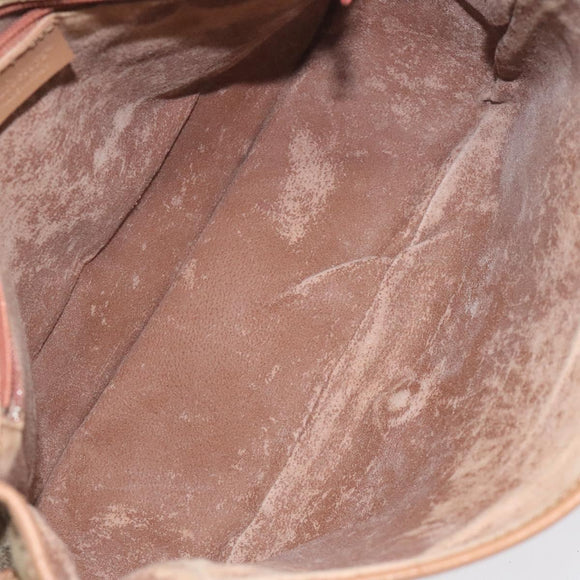 Burberrys Nova Check Shoulder Bag PVC Beige Gold Auth BA2017