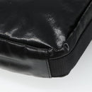 CHANEL Sports COCO Mark Shoulder Bag Coated Canvas Black CC Auth BA202-15