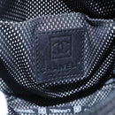 CHANEL Sports COCO Mark Shoulder Bag Coated Canvas Black CC Auth BA202-17