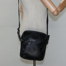 CHANEL Sports COCO Mark Shoulder Bag Coated Canvas Black CC Auth BA202-22