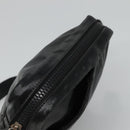 CHANEL Sports COCO Mark Schoudertas Gecoat Canvas Zwart CC Auth BA202-6