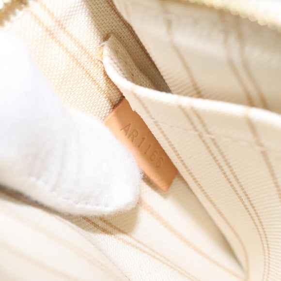 LOUIS VUITTON Damier Azur Neverfull PM Pouch Accessory Pouch LV Auth BA2020